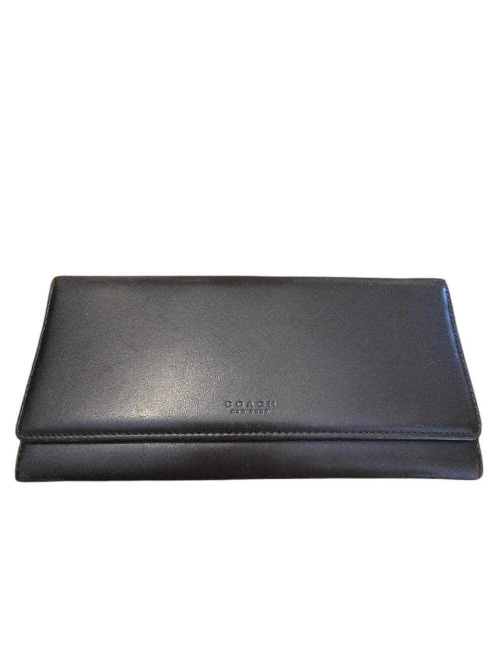 Coach Vintage Brown Long Continental Flap Wallet in EUC